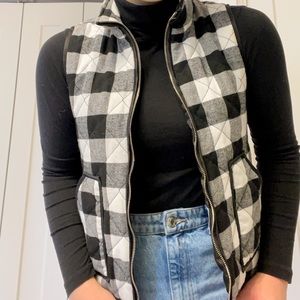 Plaid Quilted Vest